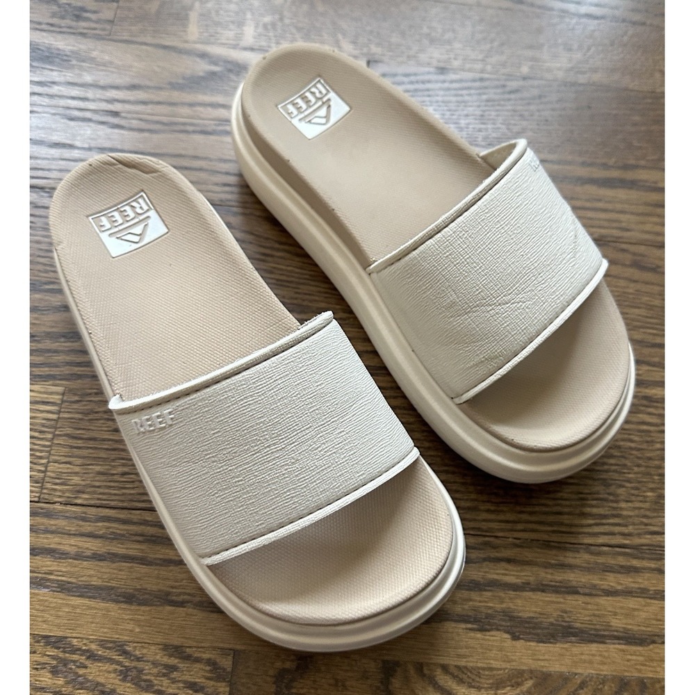 Reef Womens Cushion Bondi Bay Slide Sandal Vintage Oasis Size 7